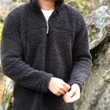 Load image into Gallery viewer, Pure Color Zipper Long Sleeves Keep Warm Men's Tops
