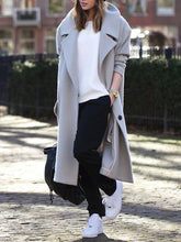 Load image into Gallery viewer, Casual Solid Color Lapel Women's Coat
