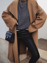 Load image into Gallery viewer, Fall/winter Fashion Lapel Woolen Coat for Ladies
