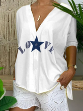 Load image into Gallery viewer, Women's Casual Geometric Print Cotton Shirts And Short Suit
