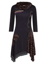 Load image into Gallery viewer, Heap Collar Retro Irregular Women's Casual Dress
