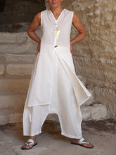 Load image into Gallery viewer, Women's Solid Color Sleeveless Loose Suit
