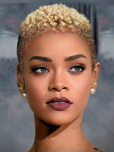 Load image into Gallery viewer, Golden Fine Curly Hair Chemical Fiber Wig
