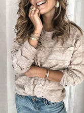 Load image into Gallery viewer, Fashion Round Neck Women Comfortable Knitted Sweaters
