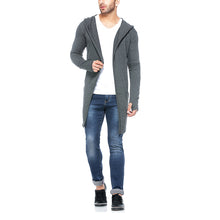Load image into Gallery viewer, Half Finger Sleeve Hooded Men's Cardigans
