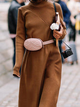 Load image into Gallery viewer, Fashion High Neck Knitted Dress
