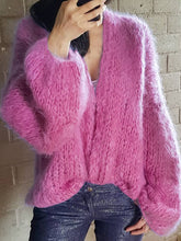 Load image into Gallery viewer, Fashion V-neck Furry Ladies Tops
