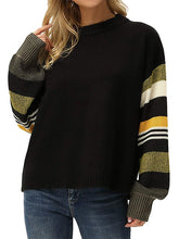 Load image into Gallery viewer, Casual Loose Solid Color Round Neck Sweater
