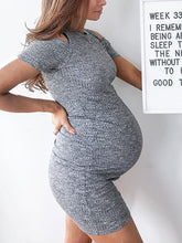 Load image into Gallery viewer, Casual Solid Color Sexy Maternity Dress
