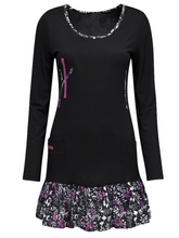 Load image into Gallery viewer, Printed Round Neck Long Sleeve Dress
