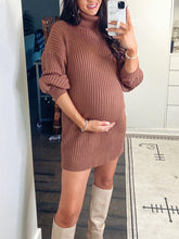 Load image into Gallery viewer, Fashion Casual Knitted Slim Dress for Pregnant Women
