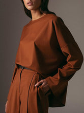 Load image into Gallery viewer, Cotton Round Neck Long Sleeves Women's Suits
