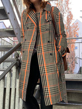 Load image into Gallery viewer, Fashion Casual Plaid Ladies Coat
