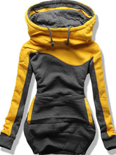 Load image into Gallery viewer, Casual Hooded Stitching Top Coat
