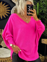 Load image into Gallery viewer, V-Neck Casual Solid Color Women's Sweater
