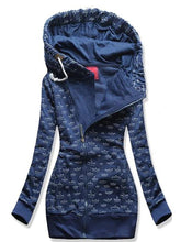 Load image into Gallery viewer, Fashion Slant Zipper Women's Sweatshirt

