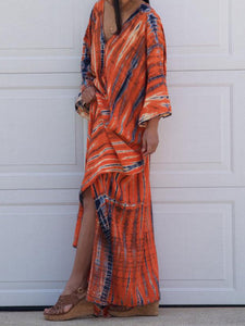 Bohemian Print Long Dress