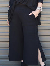 Load image into Gallery viewer, Fashion Casual V-neck Top and Wide-leg Pants Suit
