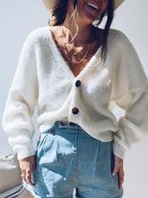 Load image into Gallery viewer, Pure Color Knitted Casual Loose Cardigan Women's Sweaters
