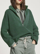 Load image into Gallery viewer, Half Pull-up Lapel Sweater
