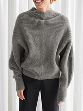 Load image into Gallery viewer, Casual Loose High Collar Top
