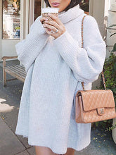 Load image into Gallery viewer, Fashionable and Comfortable Loose Turtleneck Sweater for Pregnant Women
