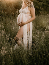 Load image into Gallery viewer, Maternity Sexy V-Neck Rope Photography Dress
