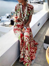Load image into Gallery viewer, Floral Mopping Holiday Beach Women's Dress
