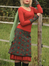 Load image into Gallery viewer, Cotton Long Sleeve Embroidery Women's Suits
