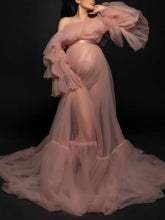 Load image into Gallery viewer, Fashion Strapless Long Veil Skirt for Pregnant Women
