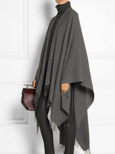 Load image into Gallery viewer, Casual Thin Cashmere Tassel Shawl Women's Coat
