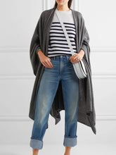 Load image into Gallery viewer, Grey Cashmere Wrap Shawl Women's Coat
