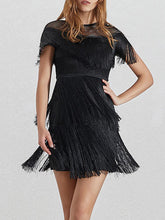 Load image into Gallery viewer, Fashion Fringed Mini Women's Dresses
