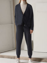 Load image into Gallery viewer, Fall/Winter Women Fashion V-neck Cardigan And Pants Two-piece Suit
