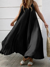 Load image into Gallery viewer, Women's Sexy Sleeveless Solid Color Swing Line Dress
