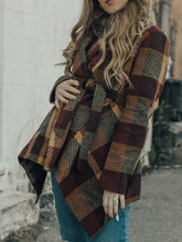 Load image into Gallery viewer, Fashionable and Comfortable Check Maternity Lace-up Jacket
