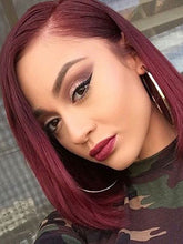 Load image into Gallery viewer, Burgundy Straight And Supple Wig
