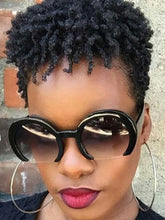 Load image into Gallery viewer, Black Wool Curly Chemical Fiber Wig
