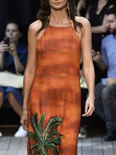 Load image into Gallery viewer, Sling Print Temperament Catwalk Dress
