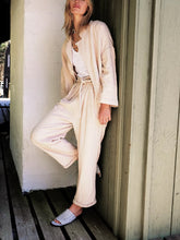 Load image into Gallery viewer, Long Sleeve Cardigan With Tie Women's Suit
