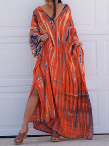 Bohemian Print Long Dress