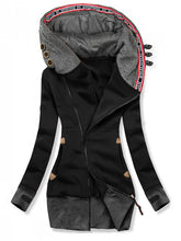 Load image into Gallery viewer, High Collar Hooded Casual Women's Coat
