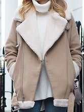 Load image into Gallery viewer, Fashion Lapel Plus Velvet Ladies Jacket
