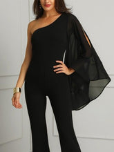 Load image into Gallery viewer, Fashion Half Sleeve Solid Color Jumpsuit
