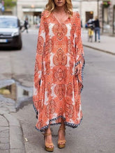 Load image into Gallery viewer, Chiffon Loose Plus Size Holiday Women's Dress
