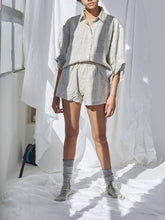 Load image into Gallery viewer, Casual Shirt Loose Shorts Linen Suit
