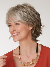 Load image into Gallery viewer, Grey Gradient Chemical Fiber Rose Net Wig
