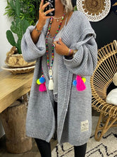 Load image into Gallery viewer, Hooded Thick Knitted Jacket for Autumn and Winter
