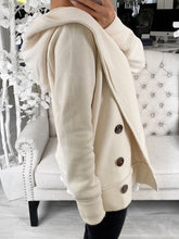 Load image into Gallery viewer, Hooded Buttoned Casual Jacket
