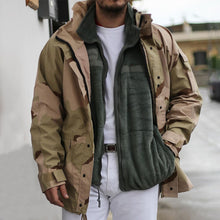 Load image into Gallery viewer, Autumn and Winter Fashion Camouflage Padded Jacket Men&#39;s Hooded Padded Jacket
